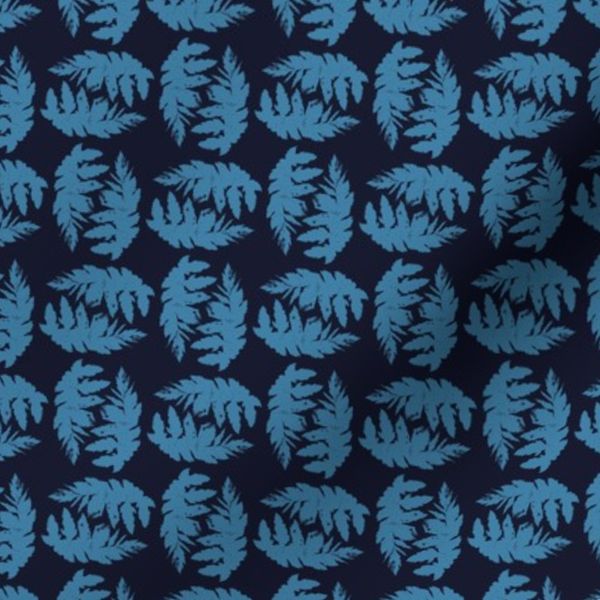 Blue Leaf Checkerboard