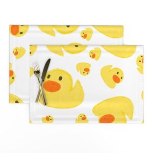Cute Rubber Duck Pattern with Yellow Duckies