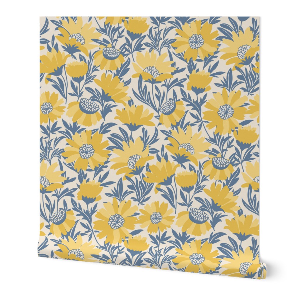 Roll of Peel and Stick wallpaper on white