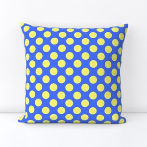 Fun House Polka Dots yellow blue S
