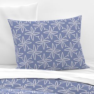 Perwinkle & Cream Lattice