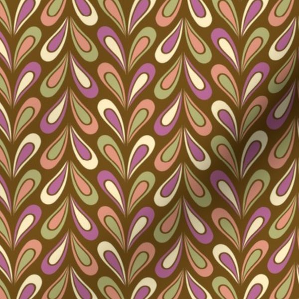 Delicious Droplet Stripes-Vintage Pink-L