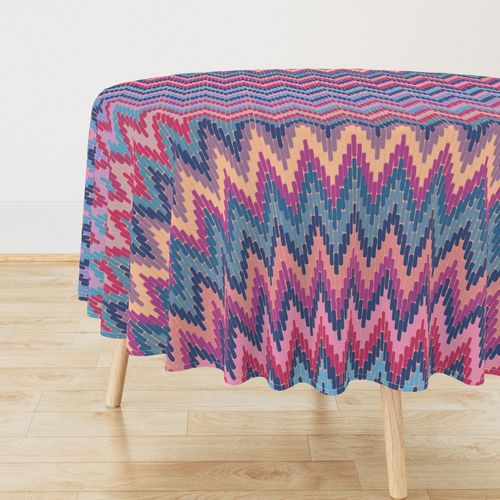 1970s Zig Zag Stitchery - Violet - Jumbo