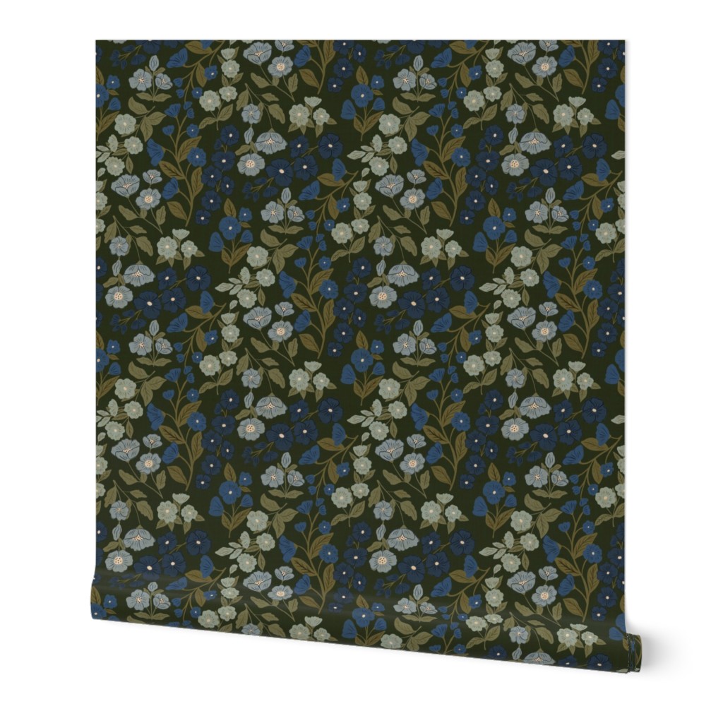 Roll of Peel and Stick wallpaper on white