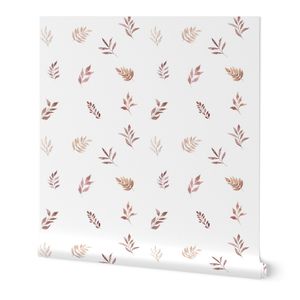 Sienna Rose - Delicate Watercolor Leaf Branches