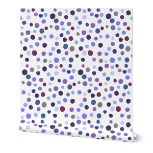 Abstract Polka Dot Seamless Pattern with Organic Textured Circles
