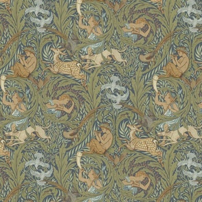 Walter Crane Woodnotes blue tiny