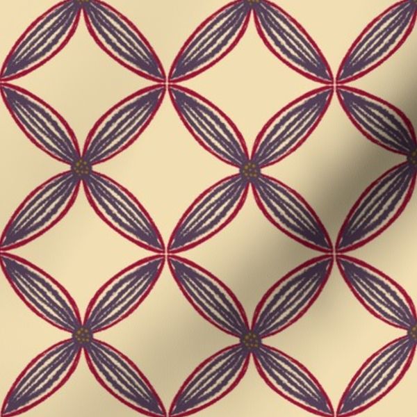 Wildflower Trellis - Crimson Meadow Collection