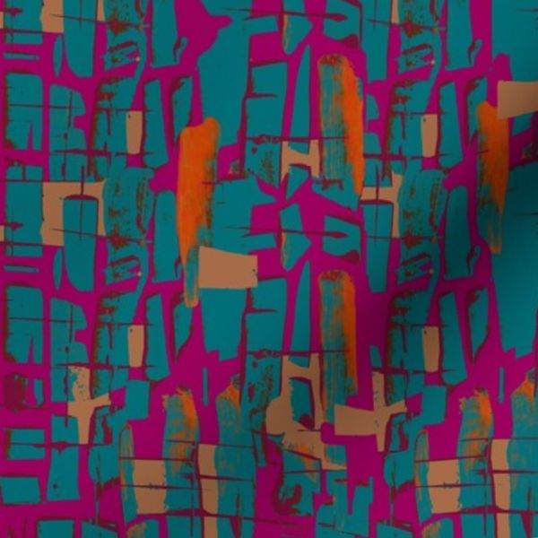 Textural hand painted Rock Formation Carnival all projects apparel
