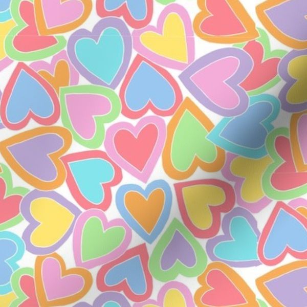 Sweet hearts whiteBkrd