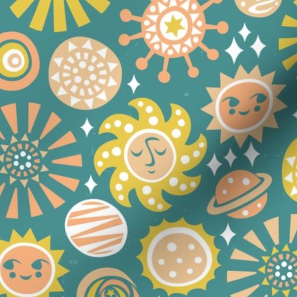 Planets & Stars (green)