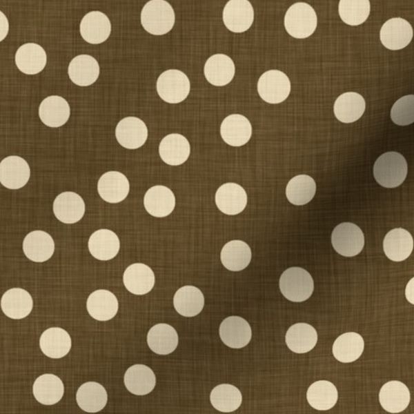 dot linen espresso
