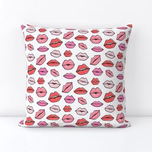 Lips Kiss Valentine Lipstick Love Red Pink