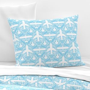 Aircraft Damask (Blue)