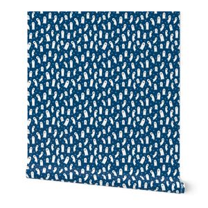 Halloween Ghosts Blue