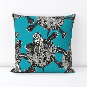 turtle party surf blue