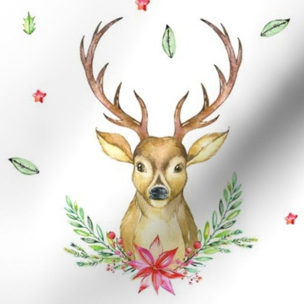 Hello Deer Holiday Print