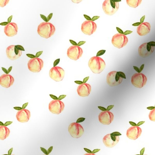 watercolor peaches white