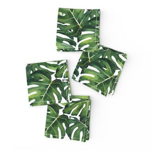 Watercolor Monstera Leaves