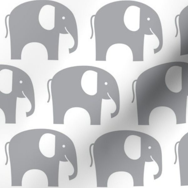 simple grey elephant