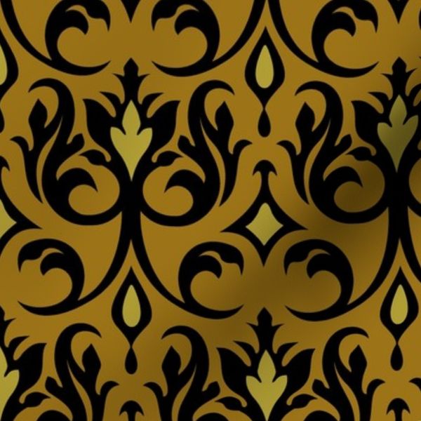 Regency gold and black