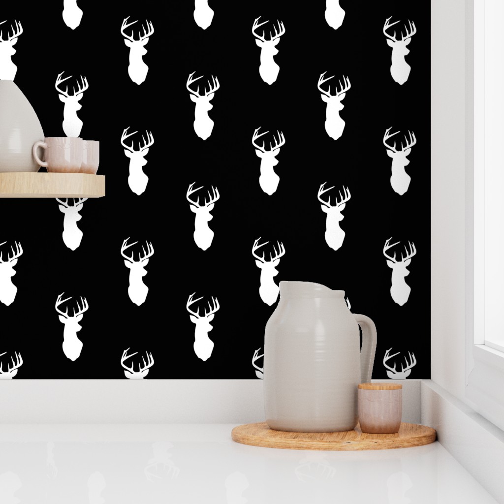Corner of a kitchen counter with a window and shelf showing Peel and Stick wallpaper on the walls