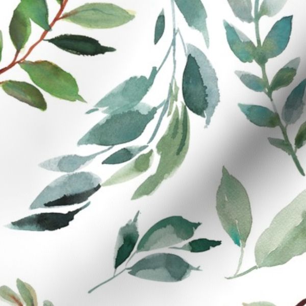 43" Wild at Heart Branches / White