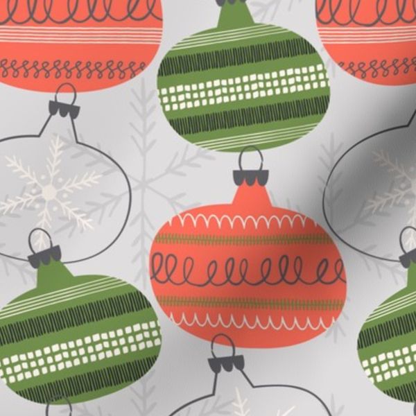 Christmas Balls Cosy Red and Green