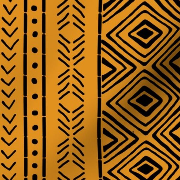 Orange Mud Cloth // Large