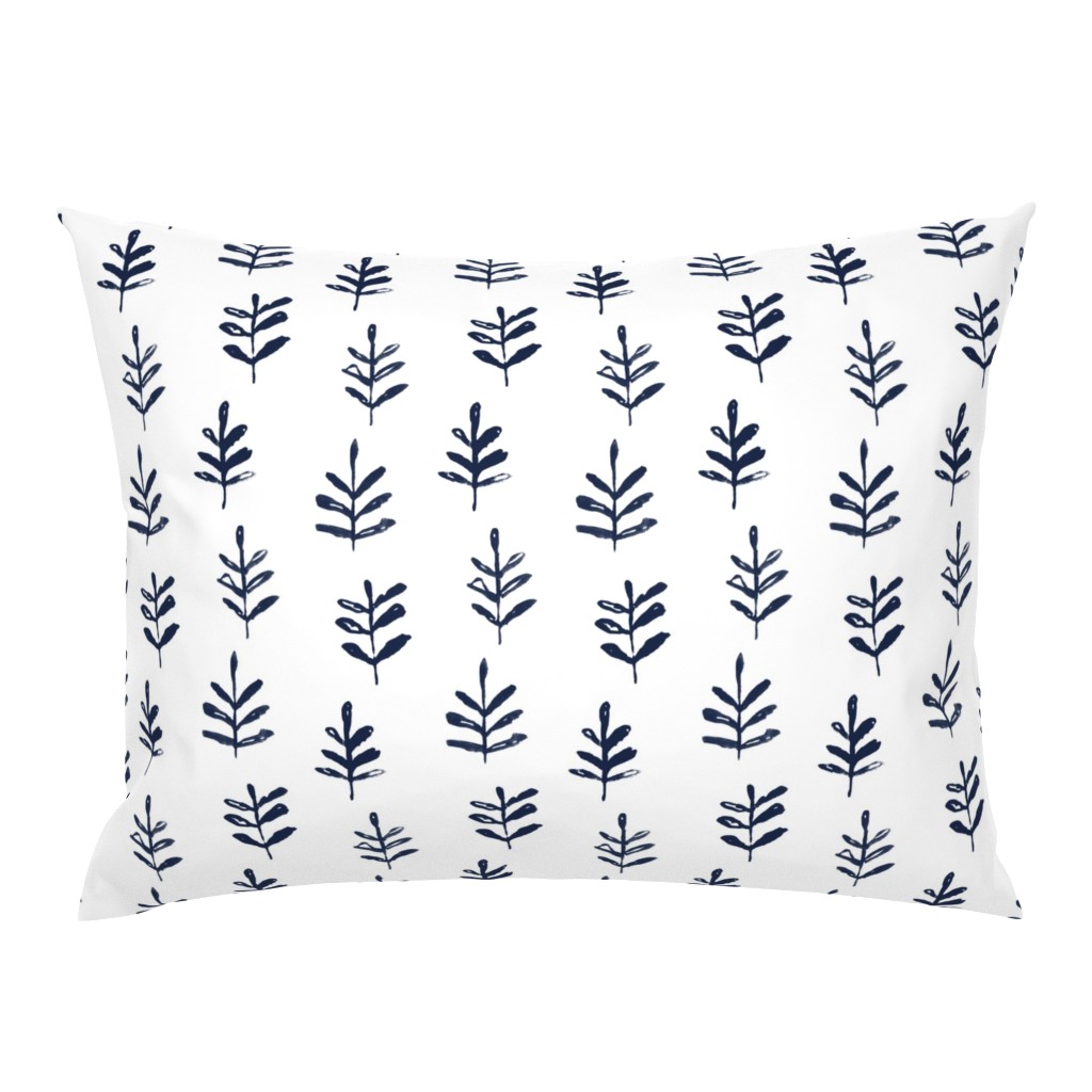 Standard Pillow Sham with a knife-edge on a white background
