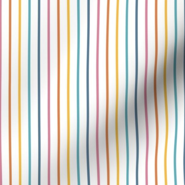 Muted Rainbow Stripes