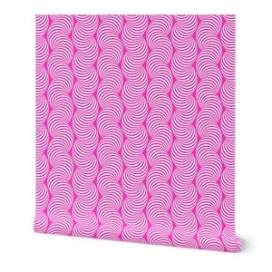Striped Pipe Optical Illusion (Two-Way) - Magenta