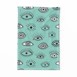 Eyes - mint (large scale)