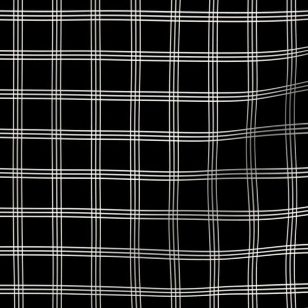 Pretty Plaid 1" Black & Cream Plaid
