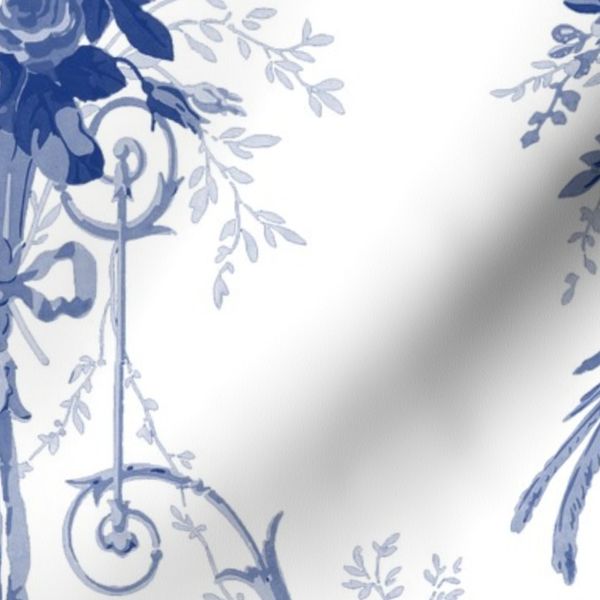 McCallister Toile Willow Ware Blue and White