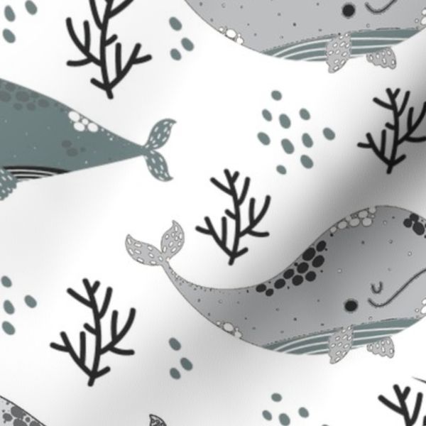 Whale of a Time (Grey)
