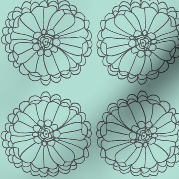 floating bloom-teal