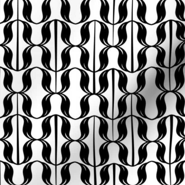 Brackety large scale black and white