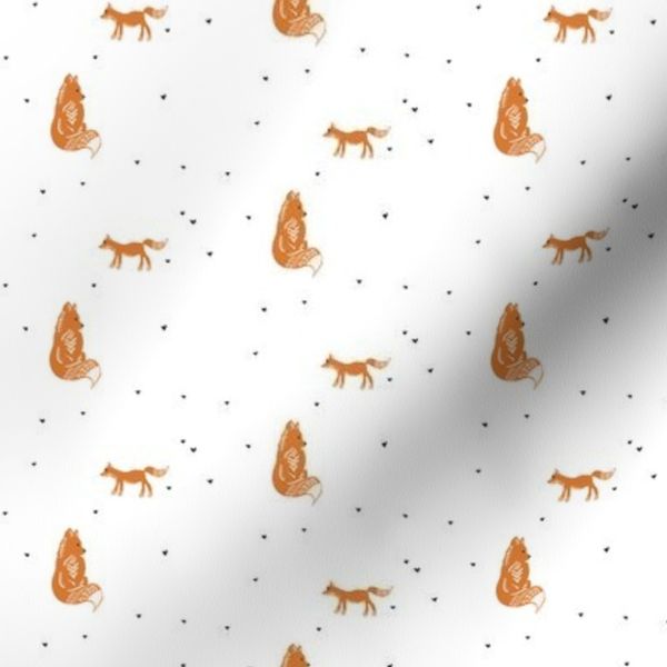 Folk Fox Small Hearts