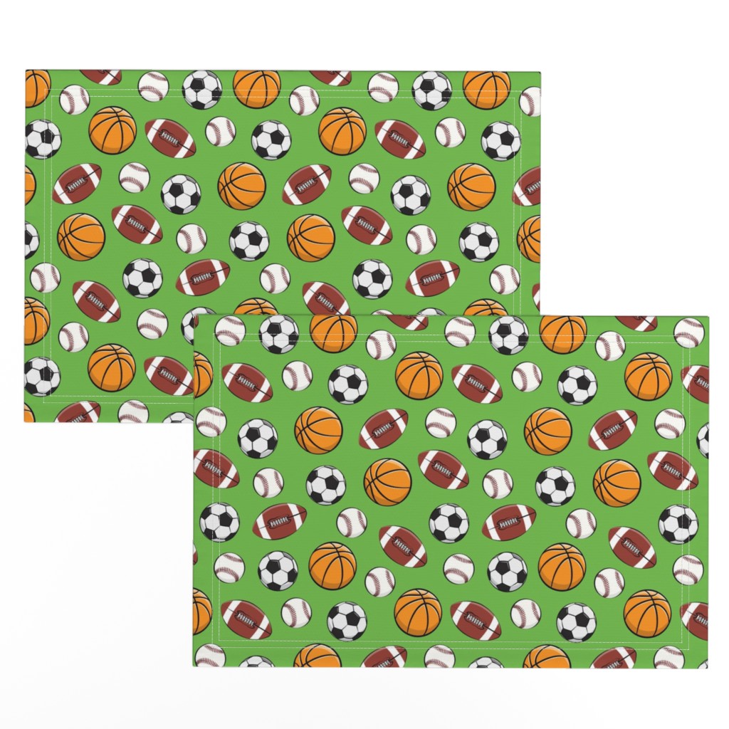 Top down of a set of two Placemats stacked and offset from eachother showing more of the printed design