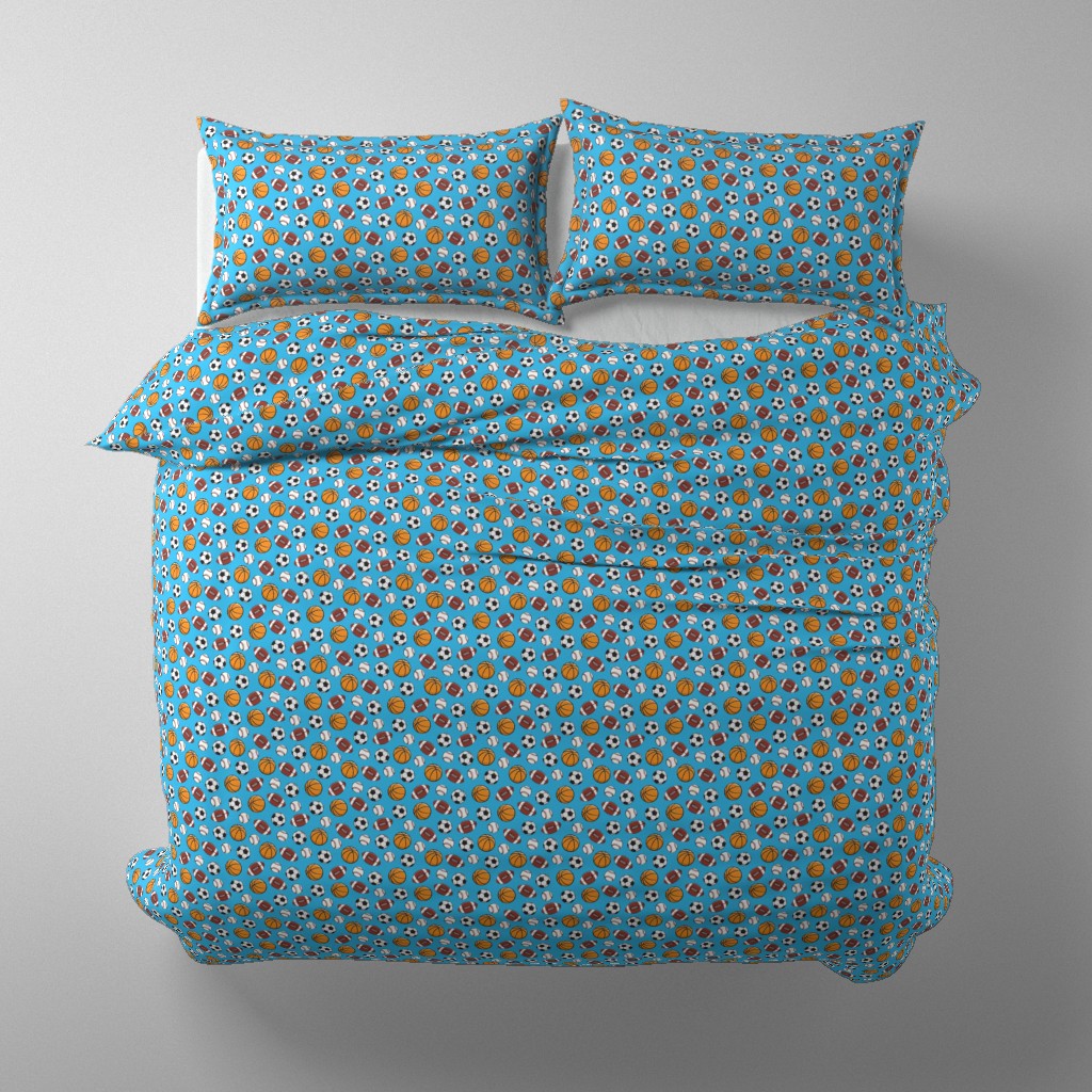 Top down bed with a duvet cover that fits a King or California King sized bed