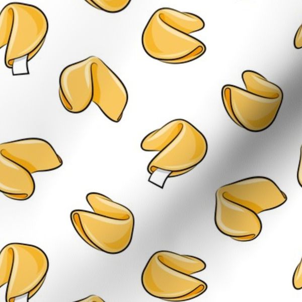 Fortune Cookies - white - take out food - LAD19