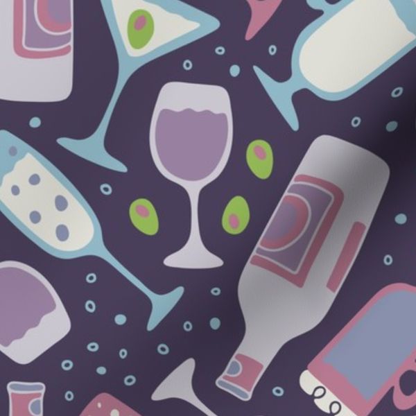 After Hours Party Celebration Wine Spirits Champagne Martini Olives Bar