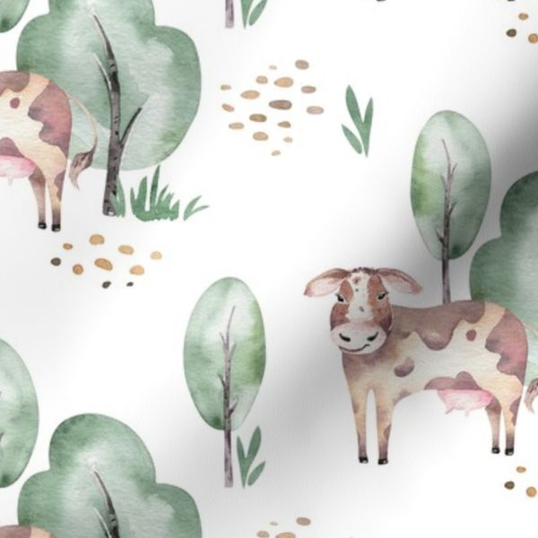 Watercolor farm animals 6