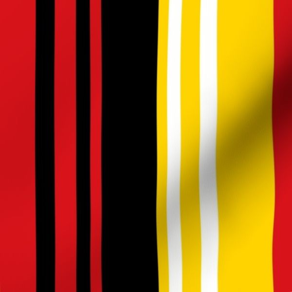 Richmond Tigers Colors Vertical Stripes