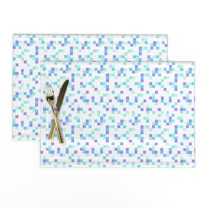 8-bit Texture Shades of Blue