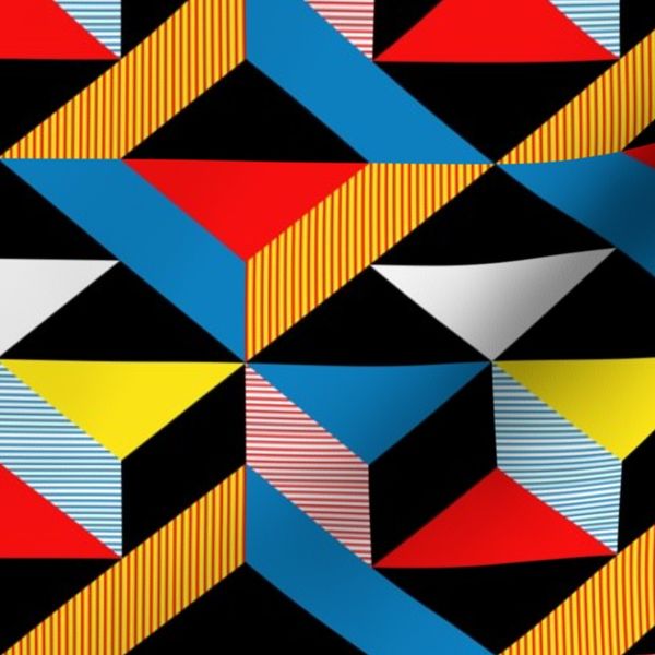 Mondrian Inspired Geometric Pattern