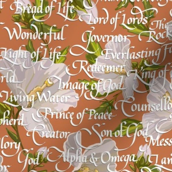 Names of Christ Calligraphy Pumpkin