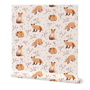 Sweet playful foxes (larger scale)