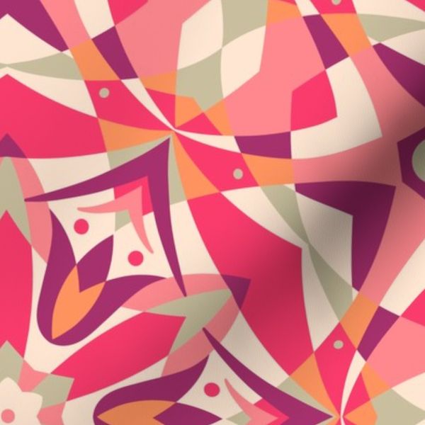 Art Nouveau Kaleidoscope warm by Pippa Shaw